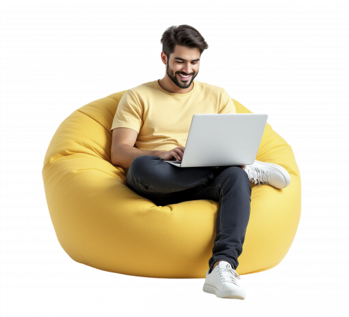 vecteezy_a-man-sitting-on-a-bean-bag-chair-with-a-laptop_57227912 (1) 1